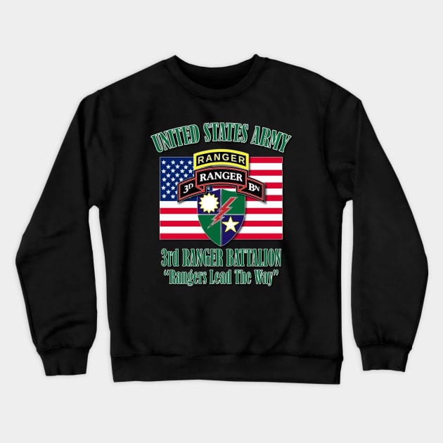 3rd Ranger Battalion Crewneck Sweatshirt by Relaxed Lifestyle Products